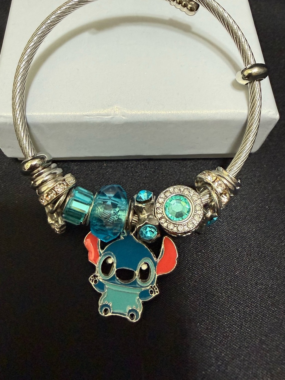 Stitch Teal Charm Bracelet for Kids -